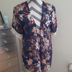 Kimono Blue floral